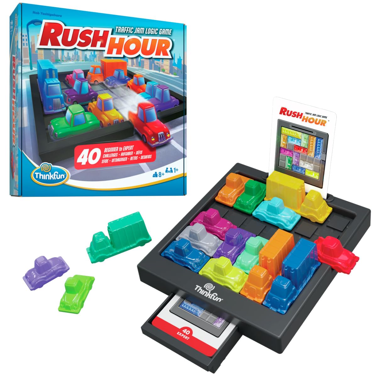 ThinkFun Rush Hour Bambini e Adulti Gioco da tavolo di apprendimento, versione multilingue