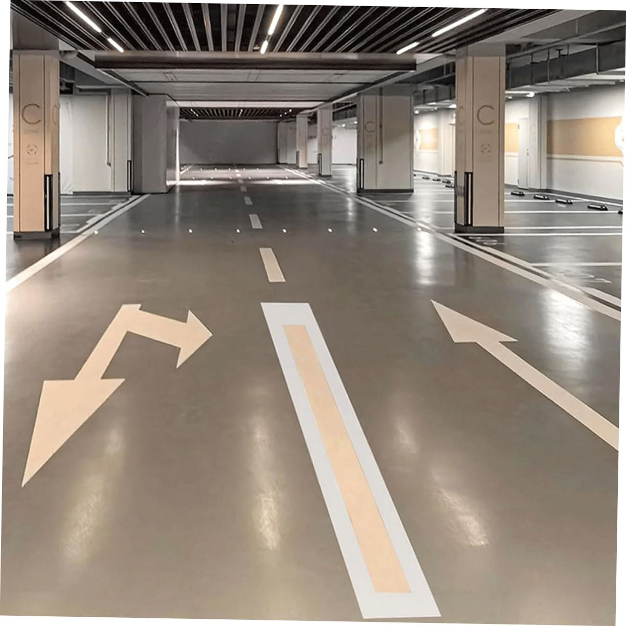 Faltbare Linien Schablone Wiederverwendbar Für Asphalt Beton Pflaster Gerade Linienvorlage Zum Sprühen Von Parkflächen Und Gehwegen
