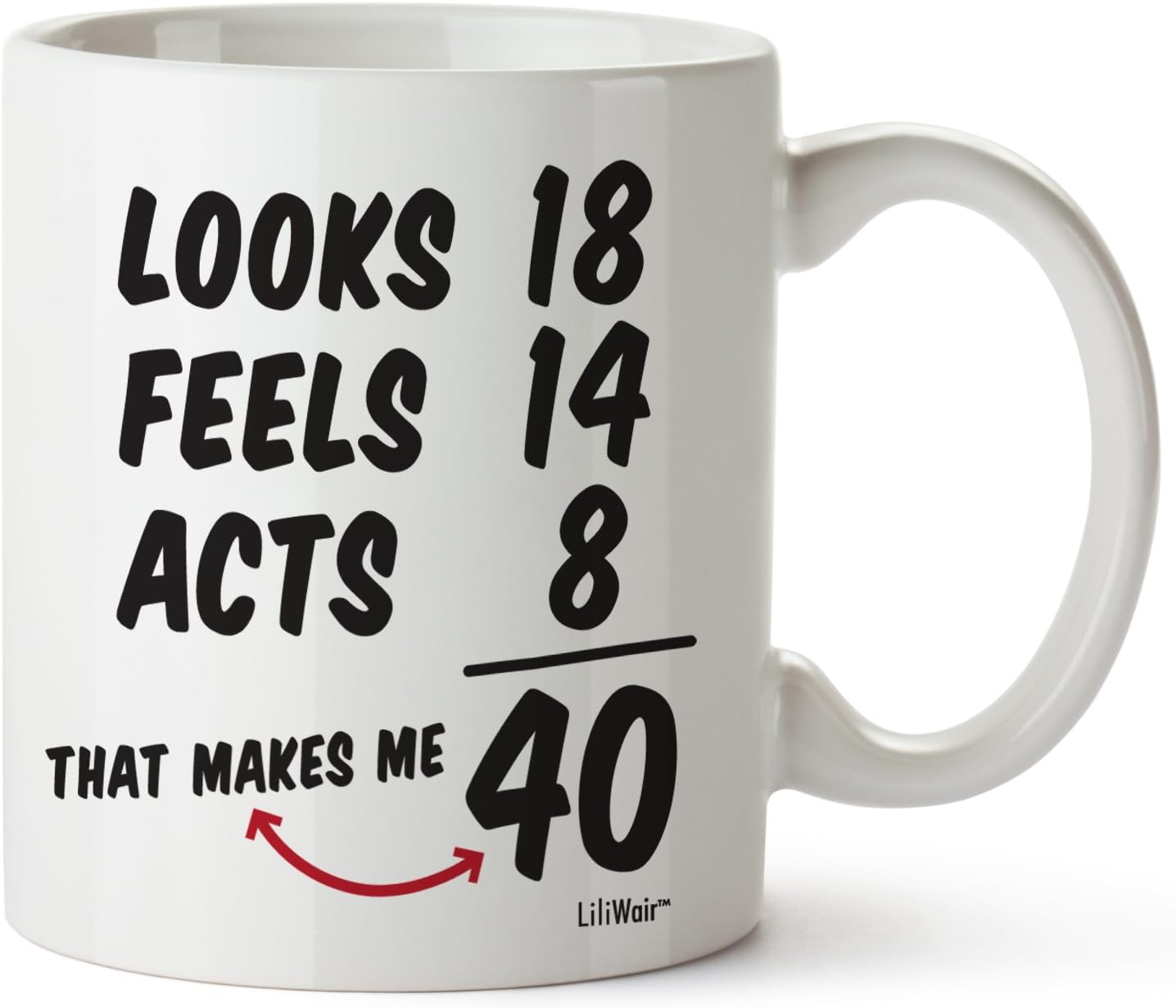 40th Birthday Gifts For Women Forty Years Old Men Gift Mugs Happy Funny 40 Mens Womens Womans Wifes Female Man Best Friend 1982 Male Mug Unique Ideas 82 Woman Wife Gag Dad Cute Girls Guys Good Husband