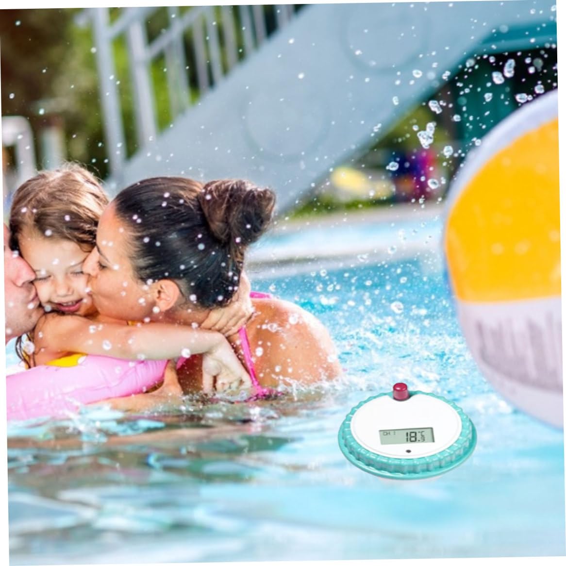 Thermomètre Piscine Sans Fil - Capteur Flottant LCD Intérieur/Extérieur Pour Spa, Aquarium, Étang