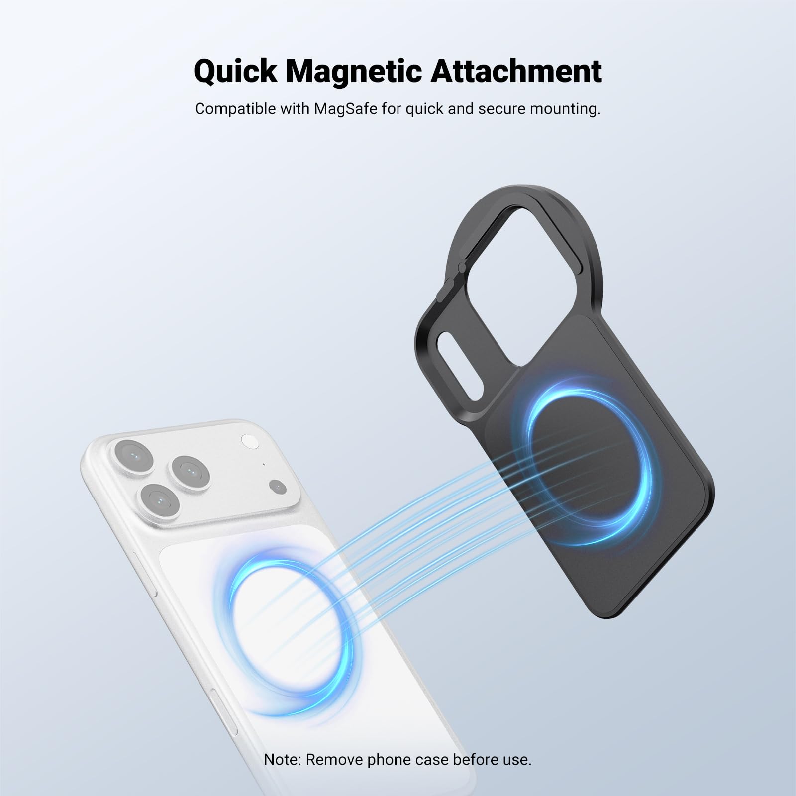 NEEWER 17.5 cm magnetyczny adapter do montażu obiektywu do telefonu, akcesoria z filtrem o zmiennej neutralnej gęstości 67 mm (ND 2-32) kompatybilne z MagSafe iPhone 12/13/14/15/16/17 Pro Max i 14/15