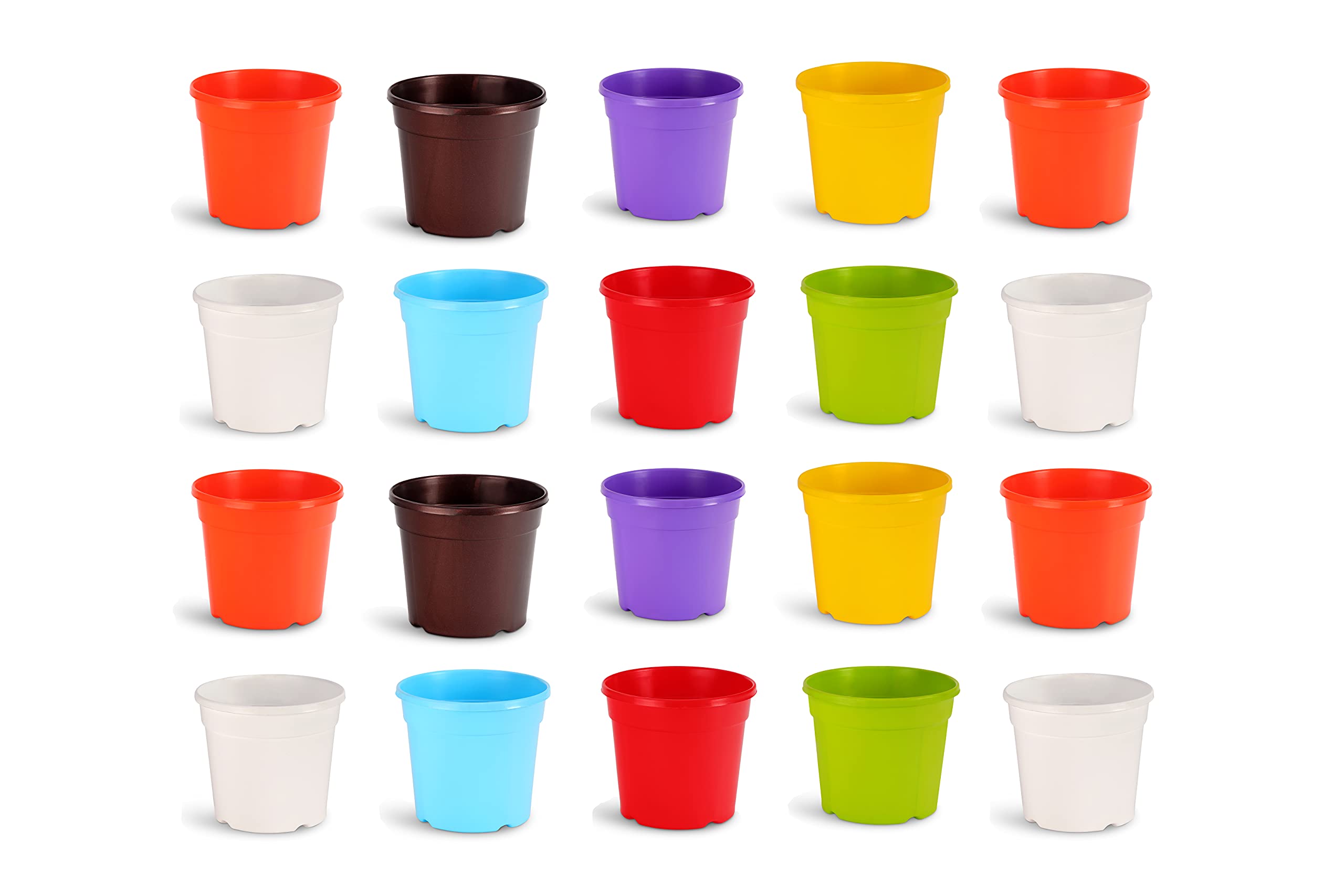 Gardens Need 100% Virgin Plastic Nursery Pot 5.5 Inch, Multicolor (Set of 20 Pieces) (B09GKB14X7) Amazon Price History, Amazon Price Tracker