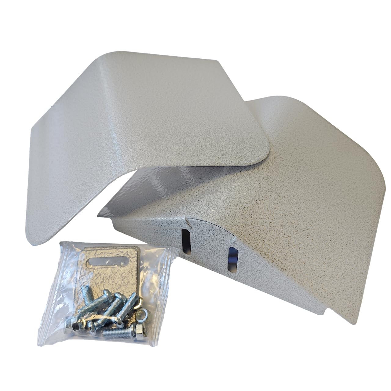 Montana Cages | 2er-Set Feeder Shield - Futternapf-Dach | Large - Platinum | ca. 17,5 x 14,5 x 4,5 cm
