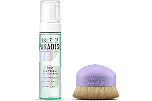 Island Paradise Glow Clear Kit for Medium Skin Tones with Kabuki Brush