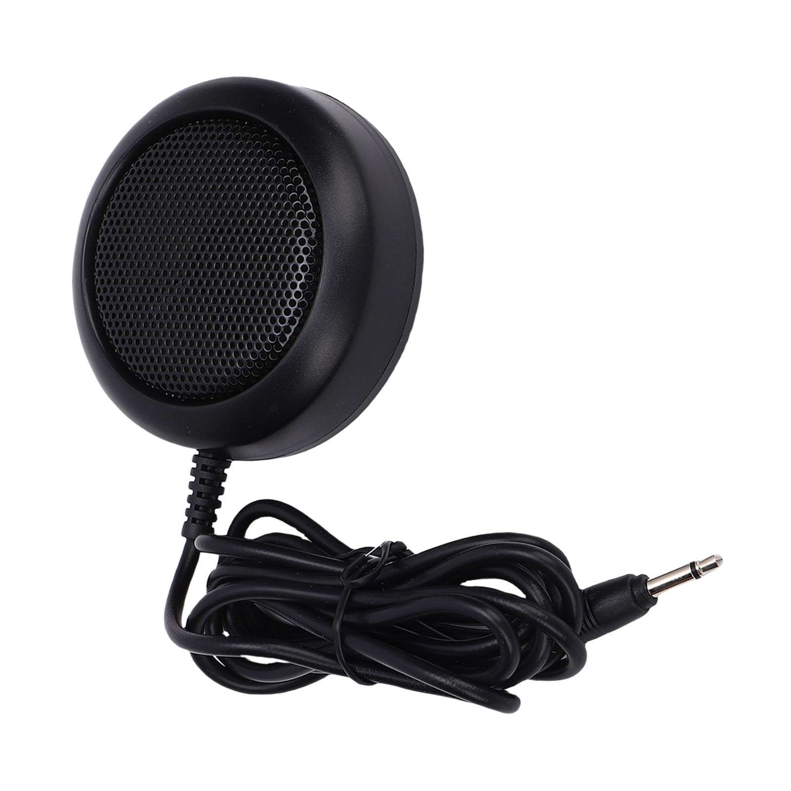 Altoparlante Esterno per Autoradio, Altoparlante Radio CB da 1 W con Spina da 3,5 Mm con Base Adesiva, per Ricetrasmettitore Mobile e Altre Autoradio 7x7x2,2 Cm /