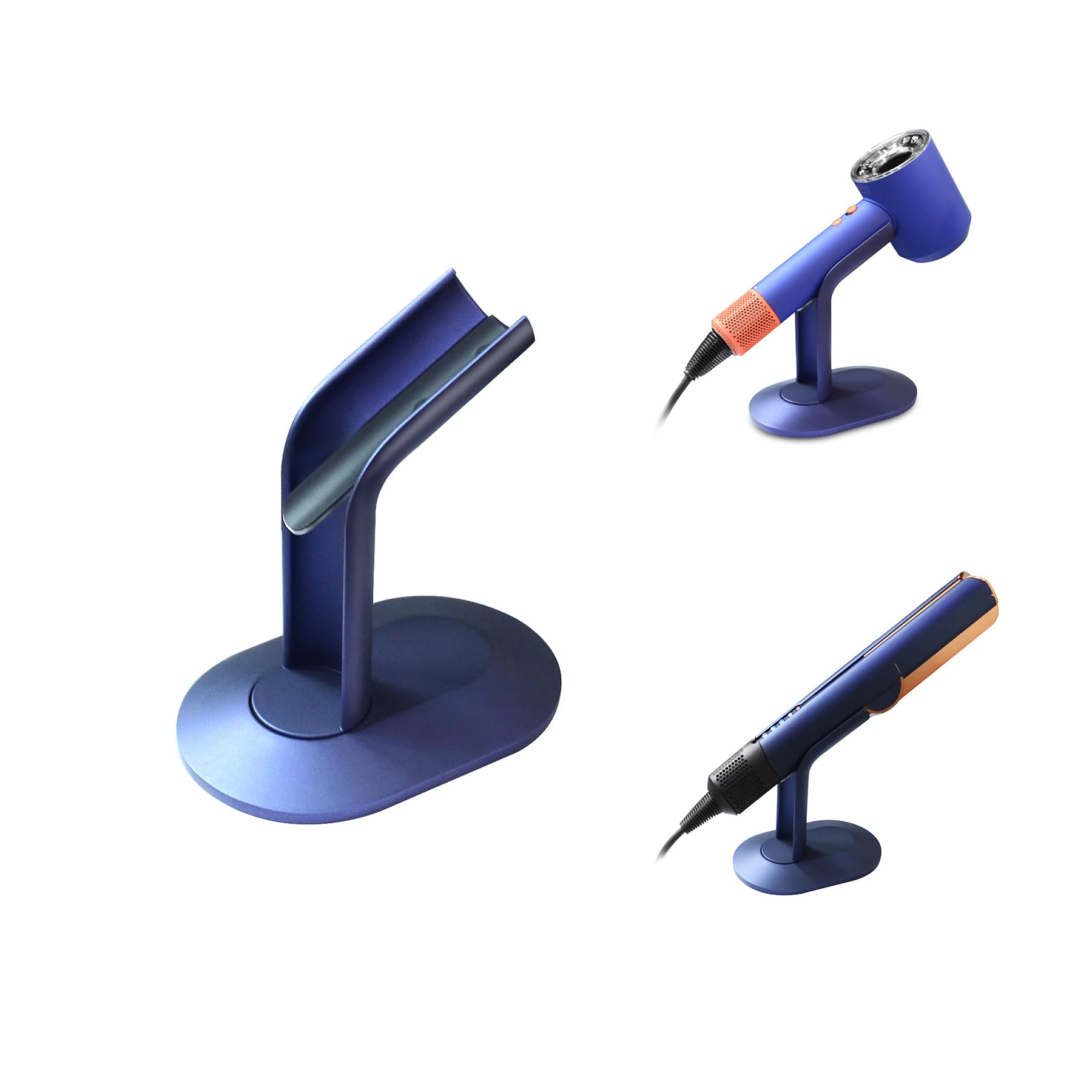 ZLiT 1Pcs Aluminum Alloy Desktop Storage Stand Holder Mount for Dyson HD08 HD15 HD16 Hair Dryer compatible with Dyson Straightener HT01 Bracket Mount (BLue)