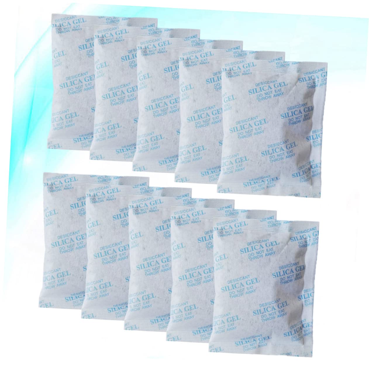 Cabilock Lot de 50 Sachets Déshydratants de Gel de Silice 50g en Tissu Non Tissé Bleu pour Élimination de L'humidité et Prévention Condensation les Armoires