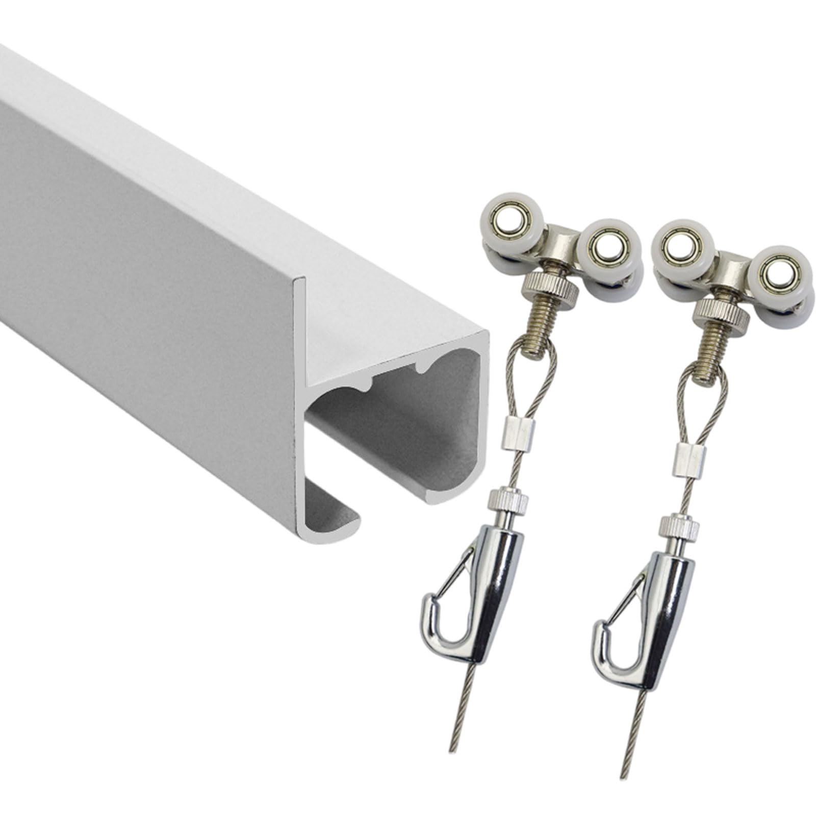 Rail pour Accrocher des Tableaux,SystèMe D'Accrochage pour Tableaux,Cimaise pour Tableau,Capacité De Charge éLevéE,Convient Aux Salons,Couloirs,Galeries,Chambres Et Bureaux