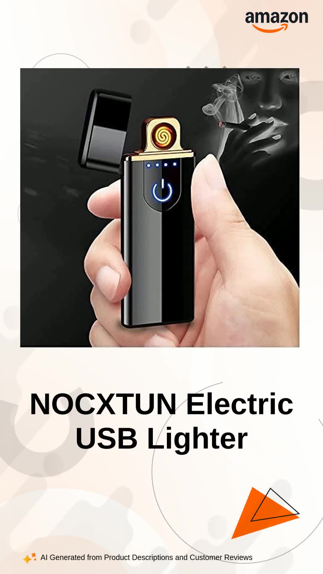 NOCXTUN LR-1 Electric USB DEL-08 Touch Lighter for Smoking Rechargeable  Windproof Slim Coil Lighter with Smart Fingerprint Sensor Double Side  Ignition Lighter Cigarette Stylish (Black) : Amazon.in: Home & Kitchen