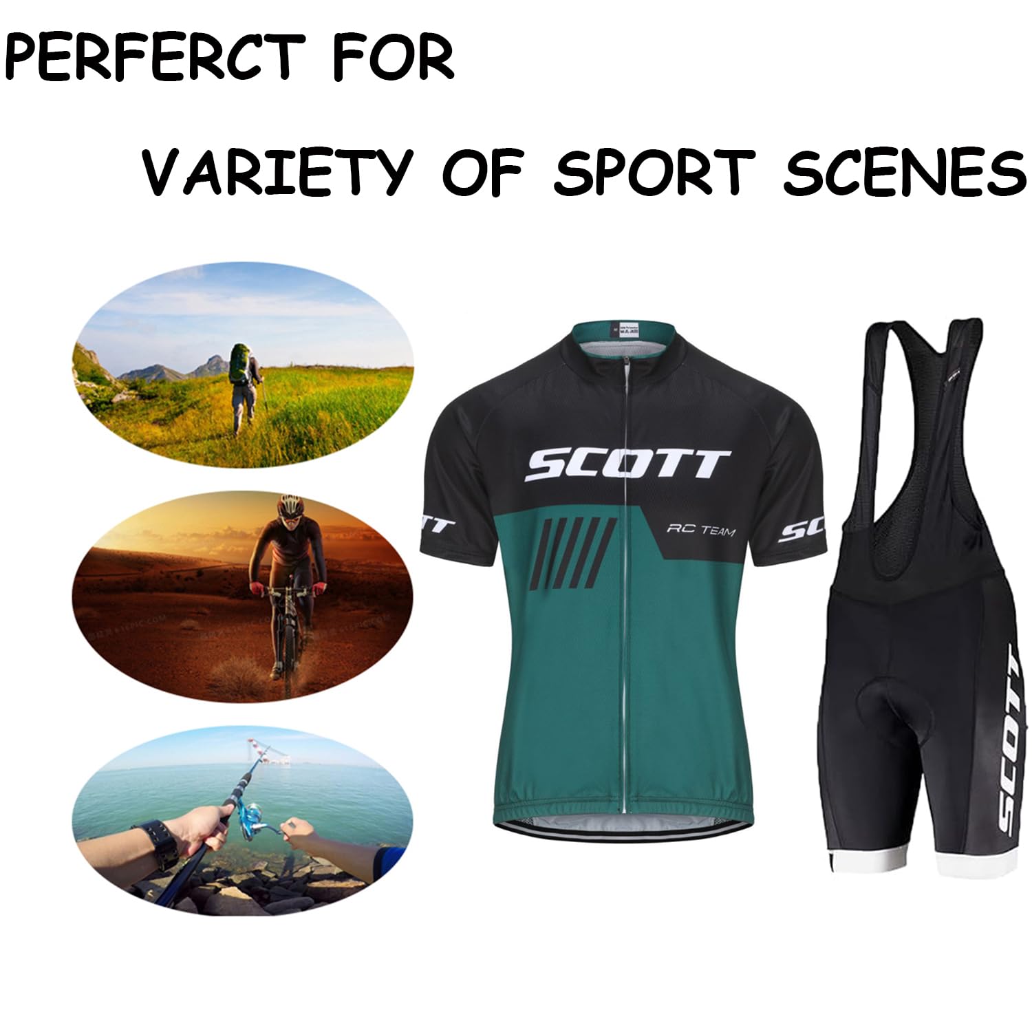 Set Abbigliamento Ciclismo Uomo Estivo - Elegante e Funzionale Body da Ciclismo Con Pantaloncini Imbottiti in Gel 19D Traspirante e Ad Asciugatura Rapida