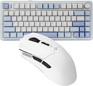 EPOMAKER F75 Gasket Mechanical Keyboard+Click Lite Wireless Gaming Mouse