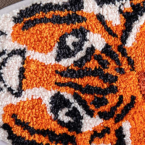Tapete Decorativo con Estampado de Tigre 39x26in Naranja miniatura 4