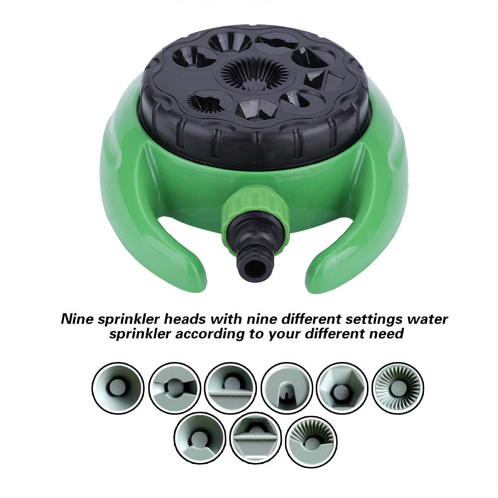 Rasensprenger für den Garten mit 9 Strahlarten Wassersprinkler für große Flächen für Rasen und Garten Gewächshaus-Bewässerungssystem Automatische Bewässerung Sprinkler Düse Sprayer