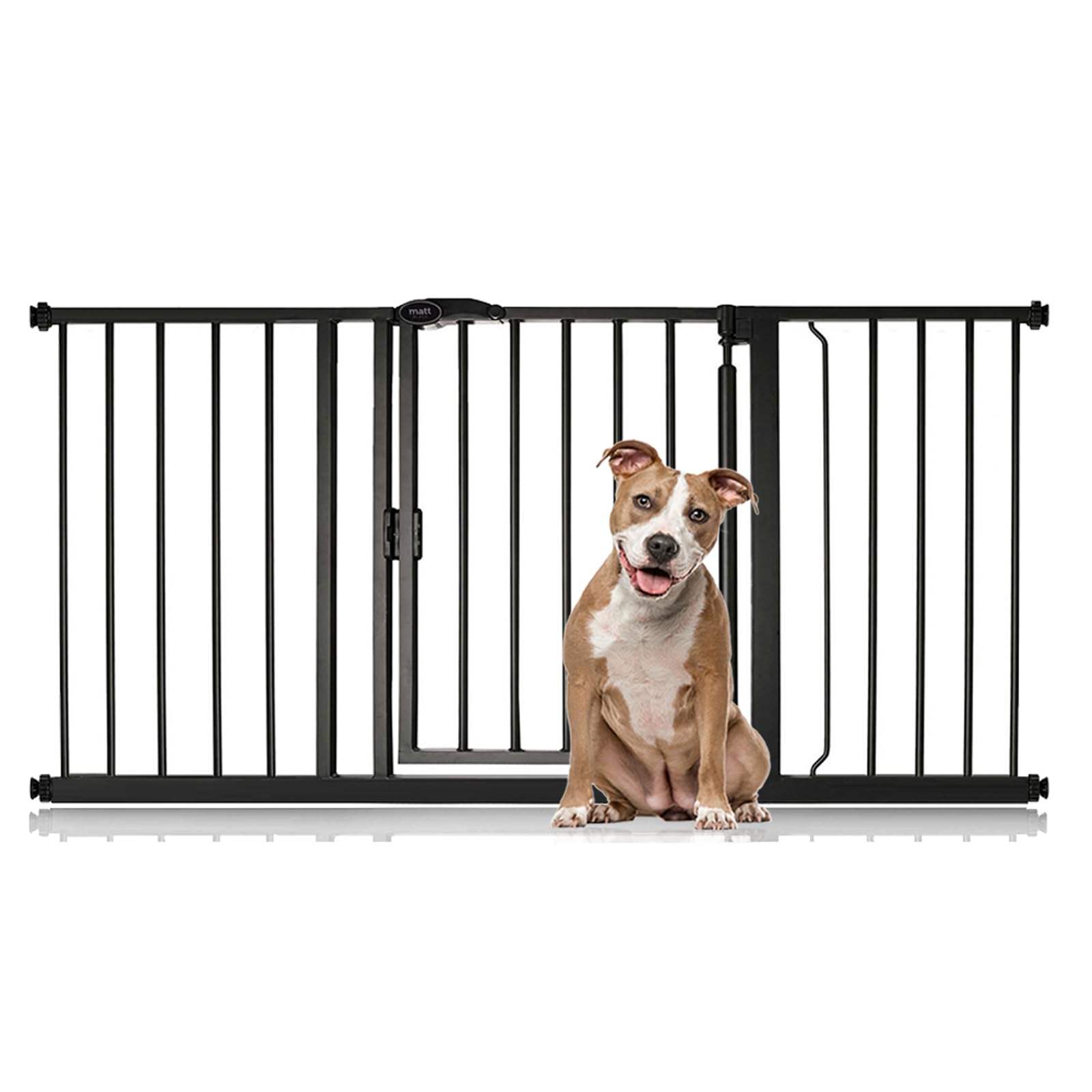 Bettacare Auto Close Pet Gate, 75cm - 82cm, Matt Black, Pressure Fit Stair Gate for Dog & Puppy, Safety Barrier for Doors Hallways and Spaces, Easy Installation — view 24
