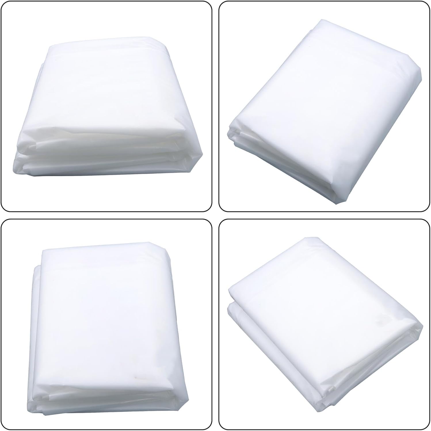 18 x 25FT Greenhouse Plastic Sheeting, 6 Mil Heavy Duty Clear Polyethylene Film, Covering for Gardening, Farming