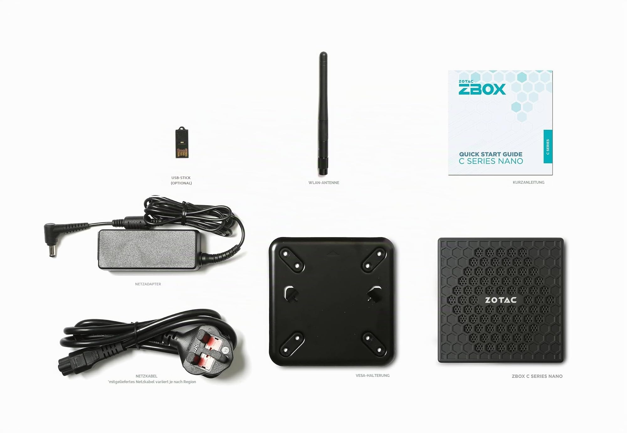 ZOTAC ZBOX CI337 Nano ohne Lüfter, leiser Mini-PC, Intel Prozessor N100, Intel UHD Graphics, HDMI, DisplayPort, kein Speicher/Speicher/Barebones Betriebssystem