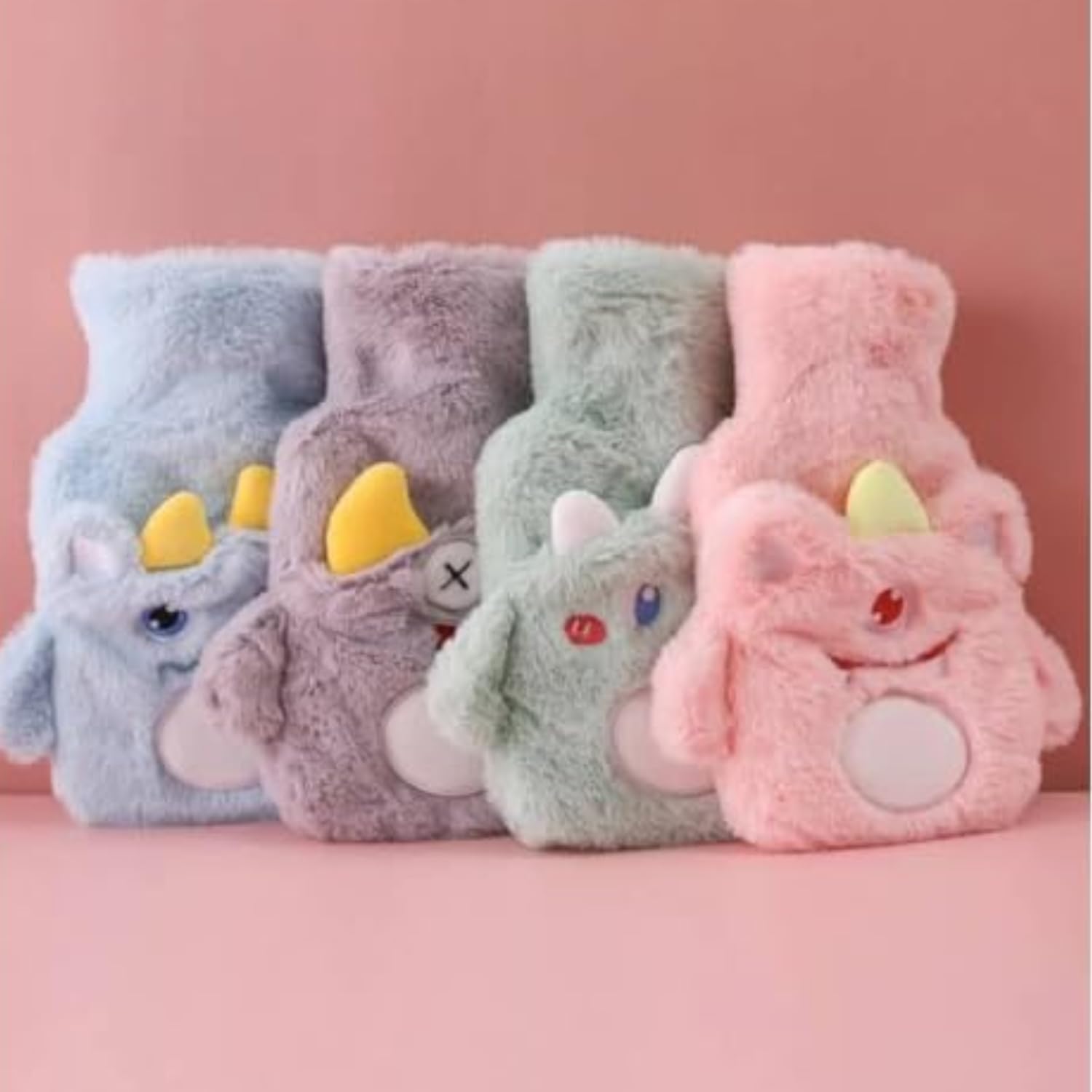 COSKIRA 1000ML Cartoon Hot Cold Pack for Pain Hot Water Bottle with Cover, Large Hot Water Bag and Soft Cover, Ideal for Pain Relief, Bag for Pain Relief, Neck and Shoulders, Feet Warmer, Menstrual -1 - Image 9 thumbnail