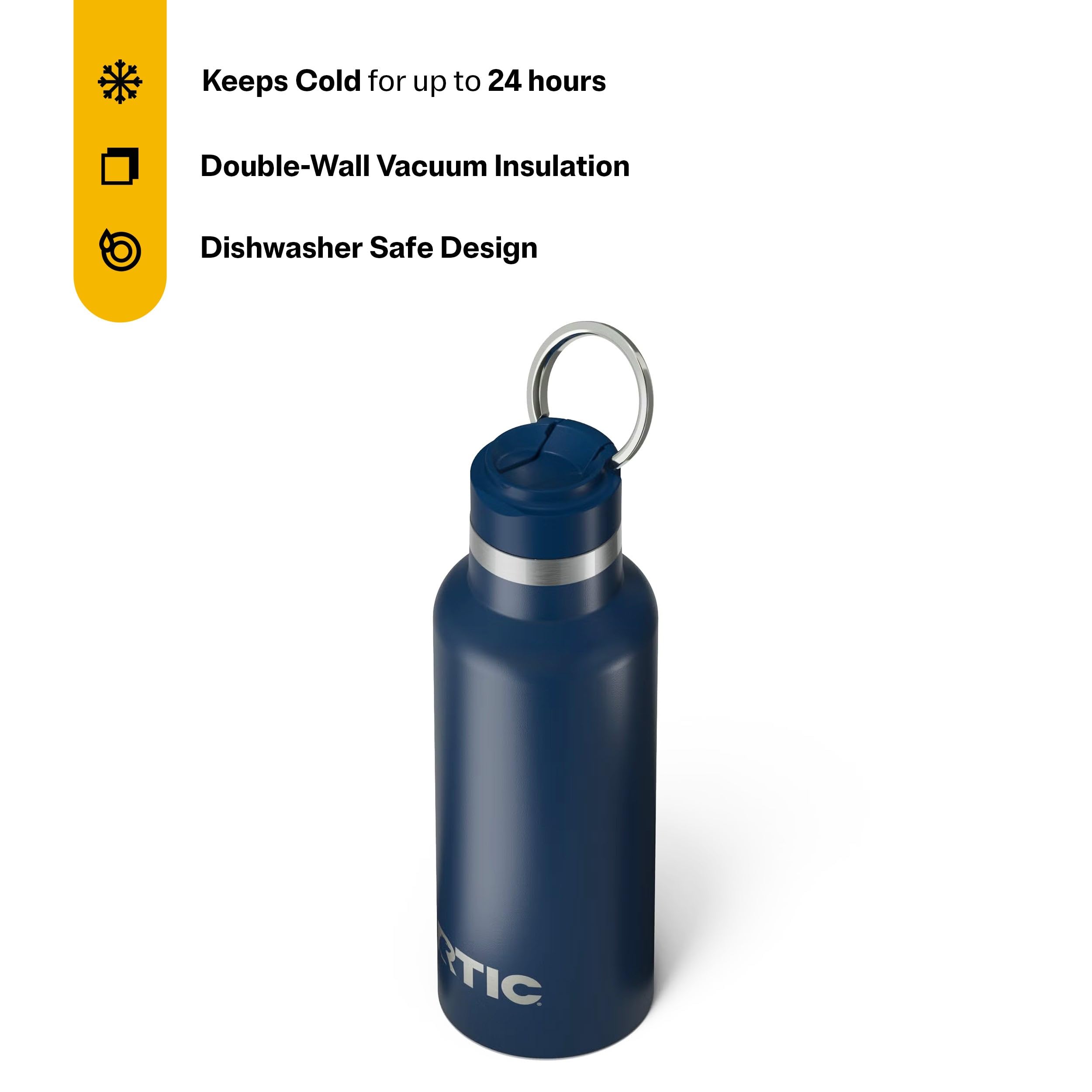 Amazon.com: RTIC 16oz Journey Water Bottle Ceramic Lined Metal