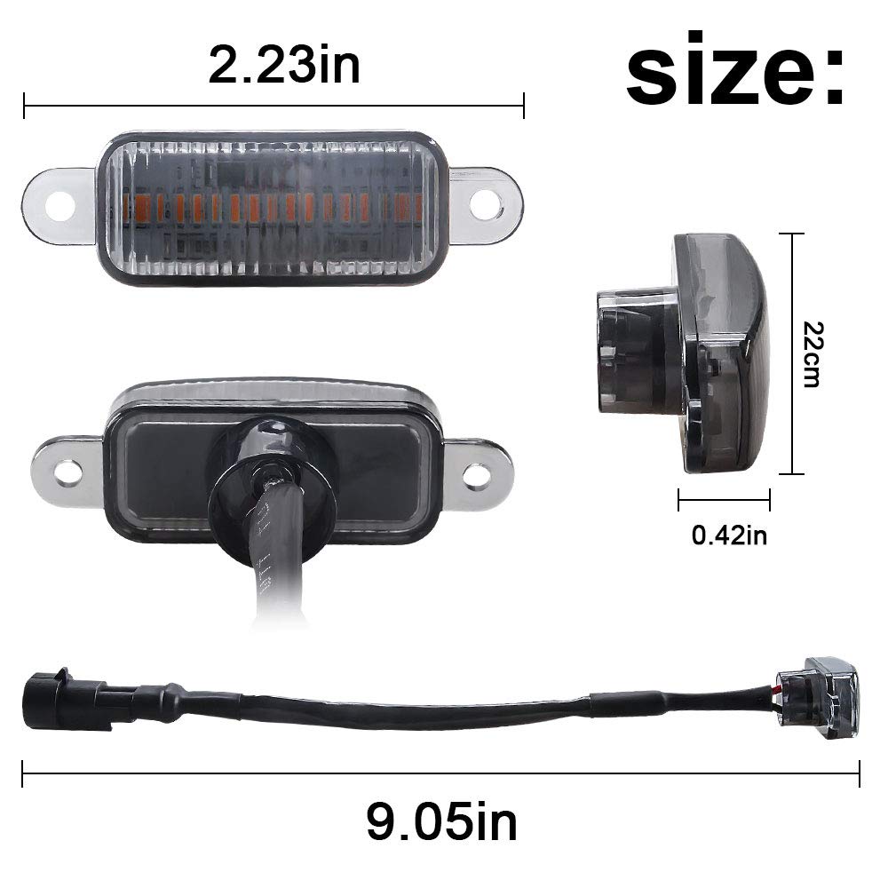 6 LED 18W Ambra Griglia anteriore per auto Luci di avvertimento Ambra Luci di marcia diurna DRL Copertura paraurti anteriore Lampada adatta per SUV Fo-rd F-150 Raptor 2014-2020 Impermeabile