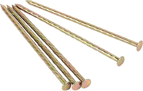 Miniatura 5 de 80 púas espirales galvanizadas de metal de 6 pulgadas, espiga de jardín en espiral de metal, picos en espiral de zincificación para bordes de