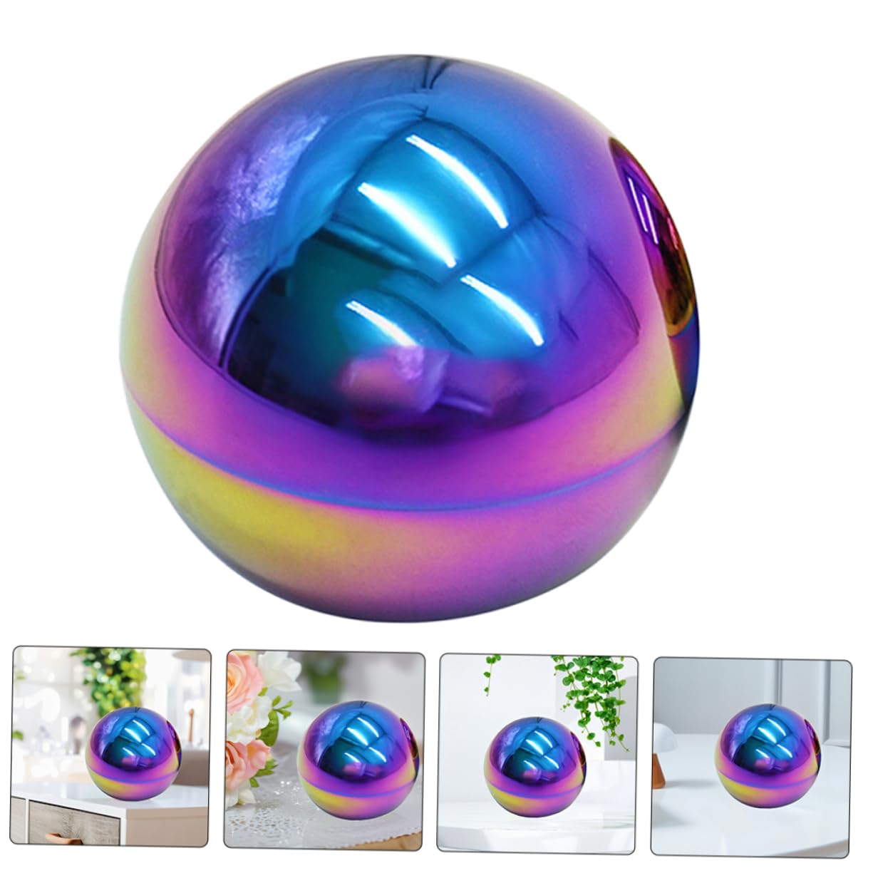 Gatuida Sfere Decorative da Giardino Riflettenti 2 Pezzi in Acciaio Inox