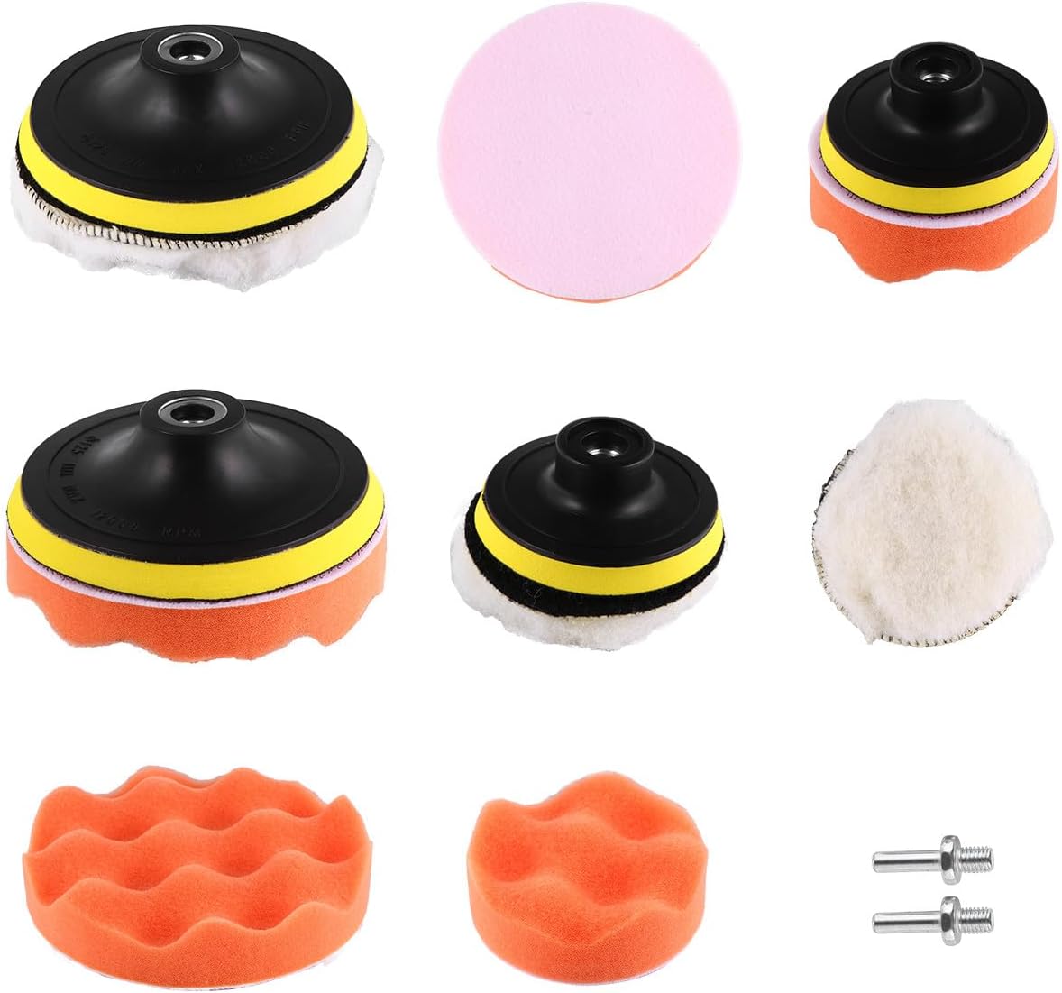 BESTYASH 16 Piece Sponge Polishing Pad Kit for Drill Waxing and Polishing