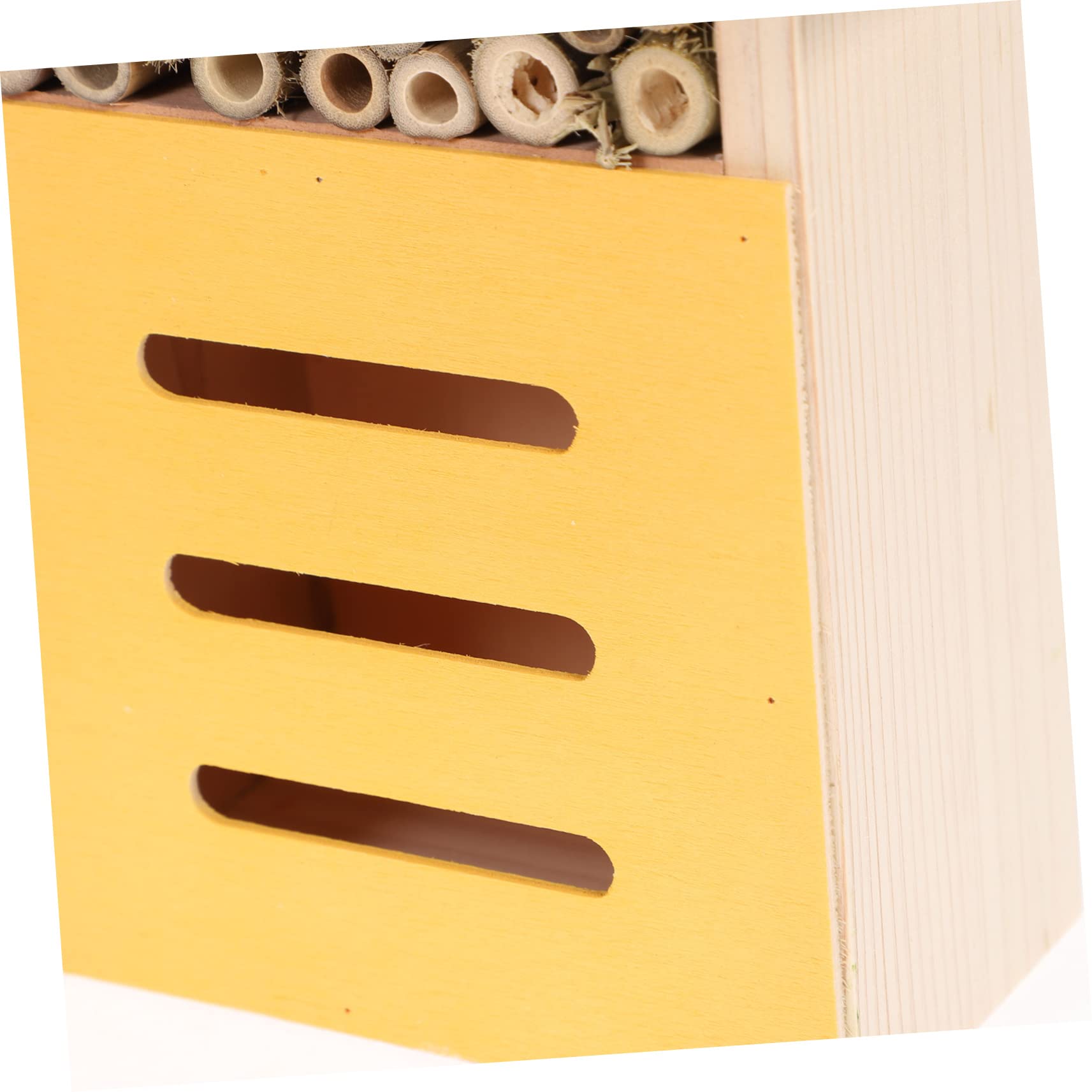 ifundom Casetta per Insetti in Legno Verde, Stile Baita, per Giardino Attira Insetti Utili e Favorisce L’impollinazione Naturale All’aperto
