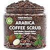 100-Natural-Arabica-Coffee-Scrub-with-Organic-Coffee-Coconut-and-Shea-Butter-Best-Acne-Anti-Cellulite-and-Stretch-Mark-treatment-Spider-Vein-Therapy-for-Varicose-Veins-Eczema-10-oz 100% Natural Arabica Coffee Scrub with Organic Coffee & Shea Butter - Best body scrub 10 oz