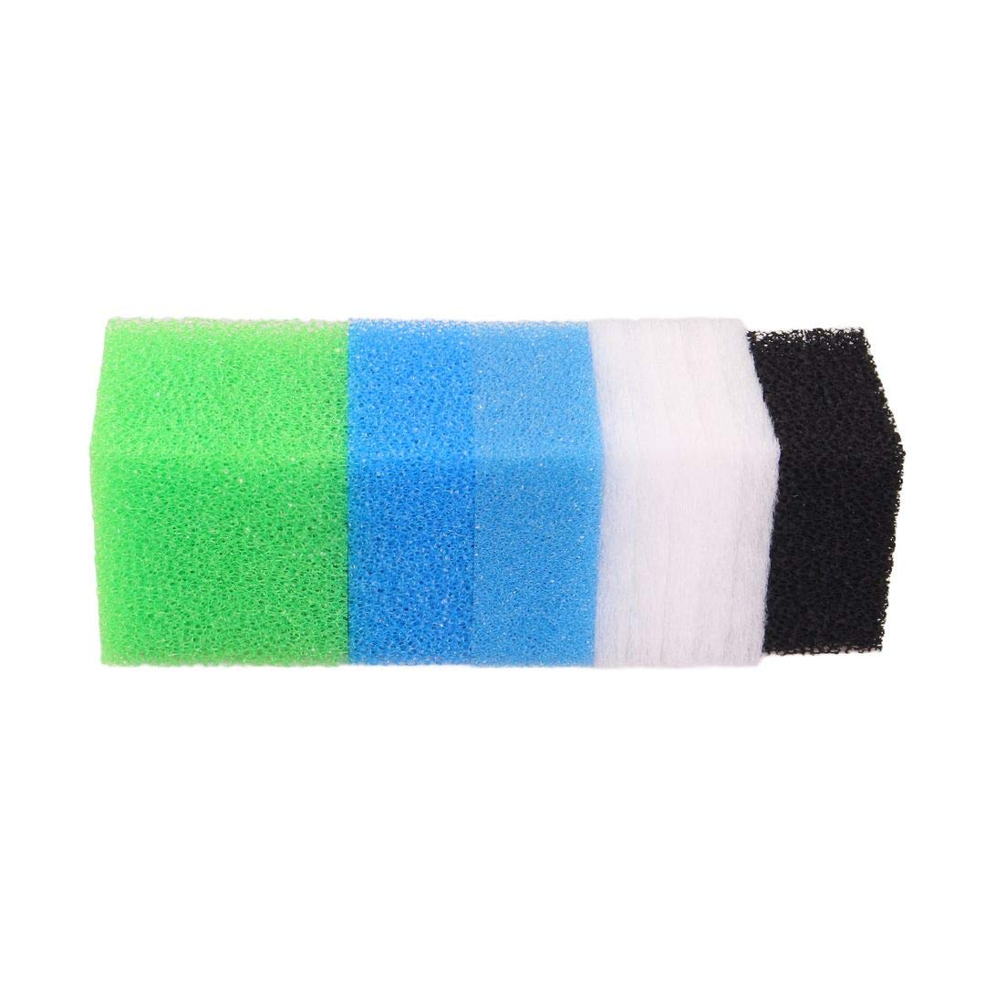 INGVIEESets Compatible Aquarium Filter Foam Sponge for Juwel Compact/Bioflow 3.0 (1 x Blue Fine, 1 x Blue Coarse, 2 x Green Nitrate, 2 x Black Carbon, 5 x Poly pads)