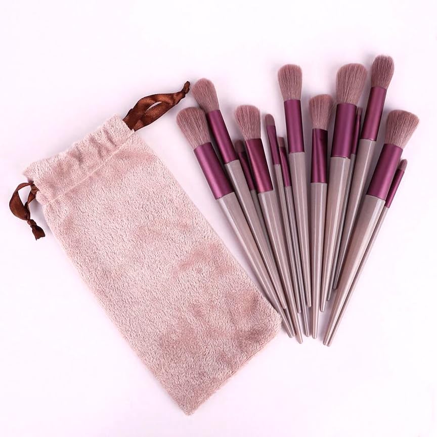 Baloon Magic Makeup Brushes Set with Travel Pouch Soft Synthetic Bristles Foundation, Powder, Concealer, Eyeshadow, Blush & Highlighter Brushes Professional Makeup Brushes for Beginners & Artists_A-770_(Set of 8 Brush)-picture-42