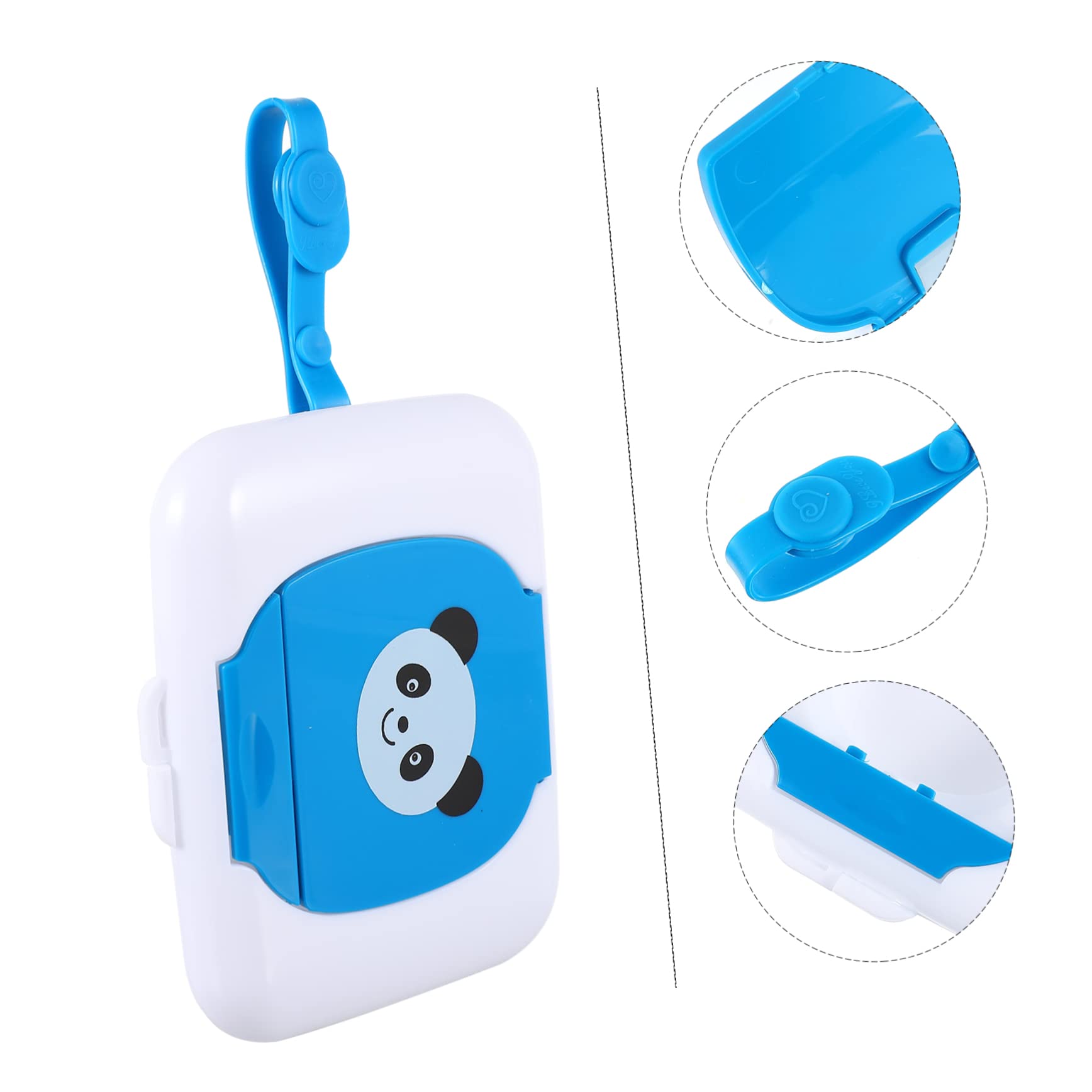 SUPVOX Warm Wipes Dispenser for Baby Portable Wet Tissue Box Button Design for Outdoor Use