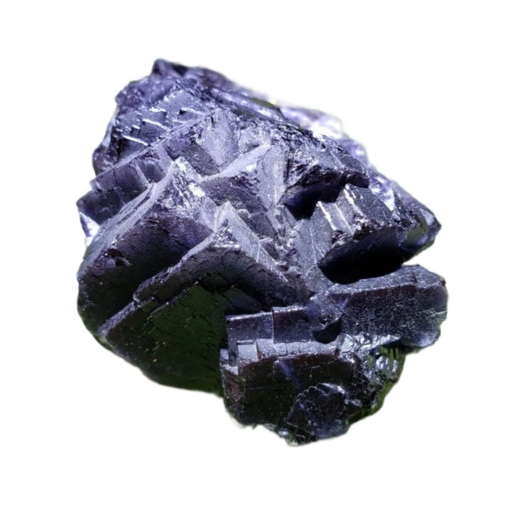 AARTERZZA 1pc 400-500g Black Fluorite Crystal Cluster Quartz