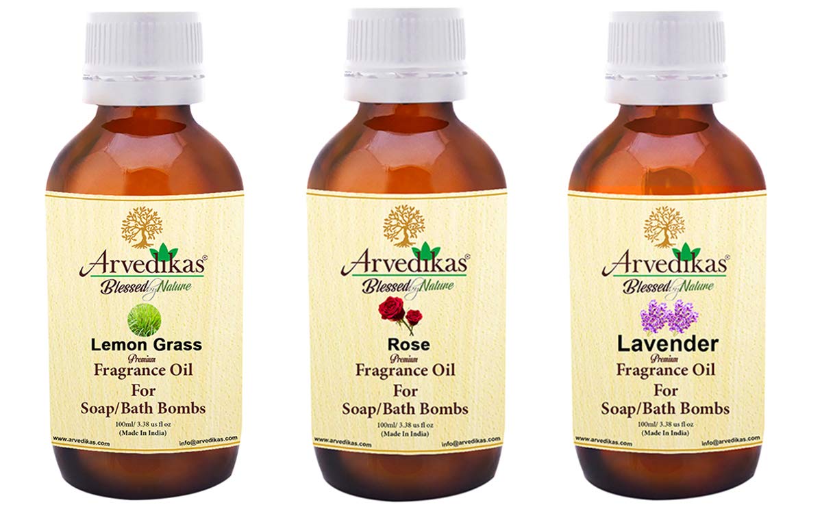 Pack Of 3 Arvedikas Fragrance Oil For Soap Making100 ml Each Scented