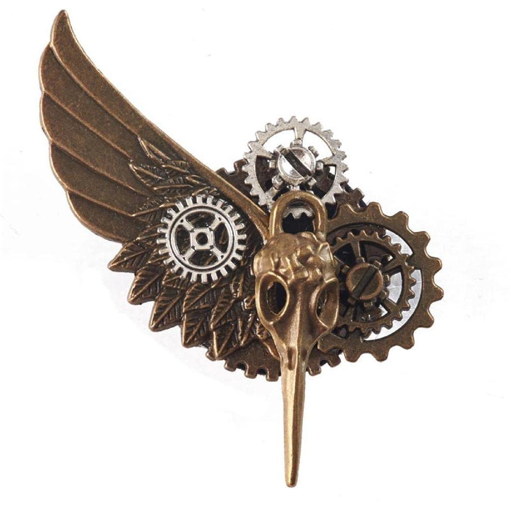 Cityfly Steampunk Retro Gear Brooch Steampunk Brooch Pin Steampunk Lapel Pin Gothic Brooch Pin Steampunk Badge Pin Gothic Brooch Pin
