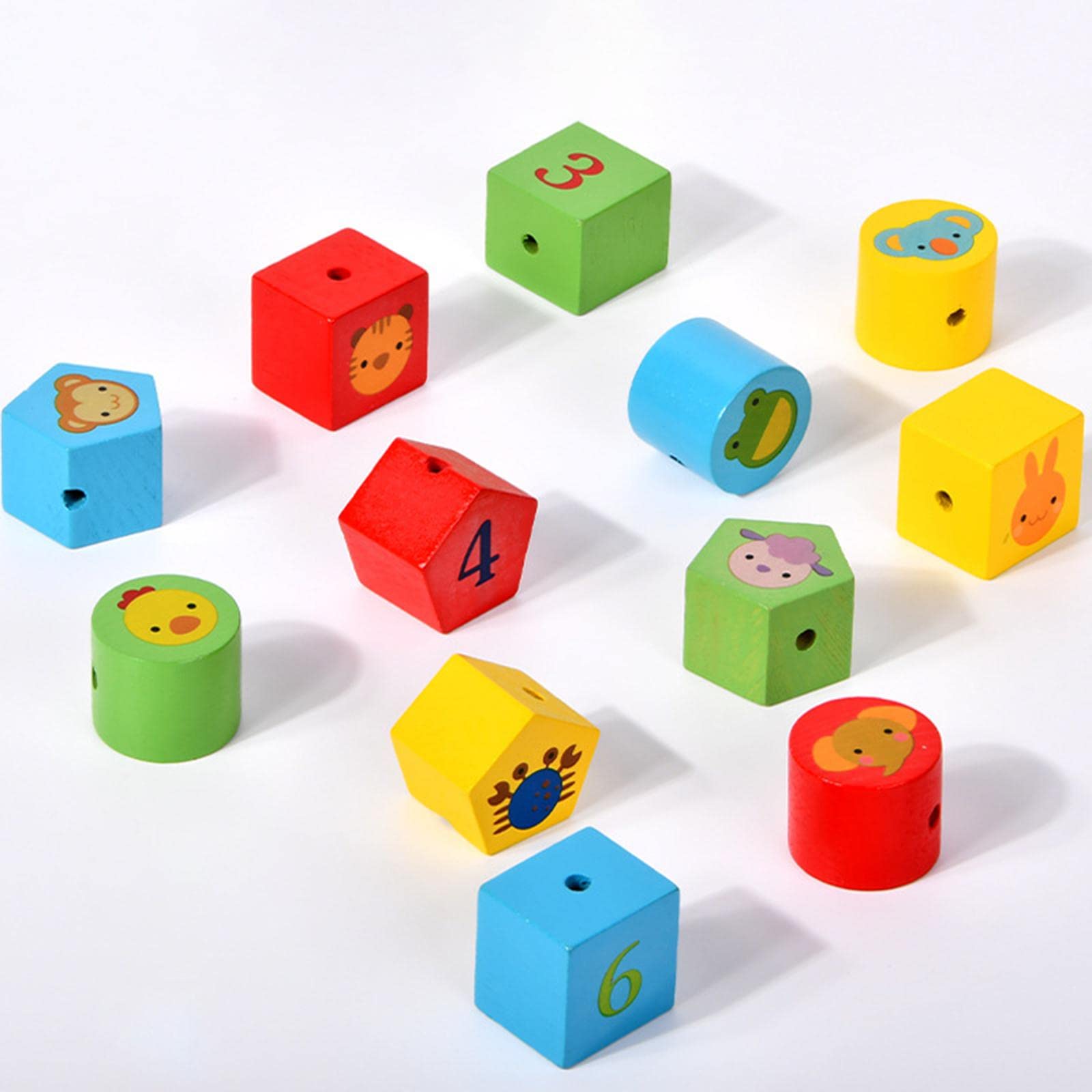 Orologio in Legno per Bambini, Giocattolo per Lo Sviluppo di Minuti E Secondi, Sussidi Didattici per La Scuola, Il Giro