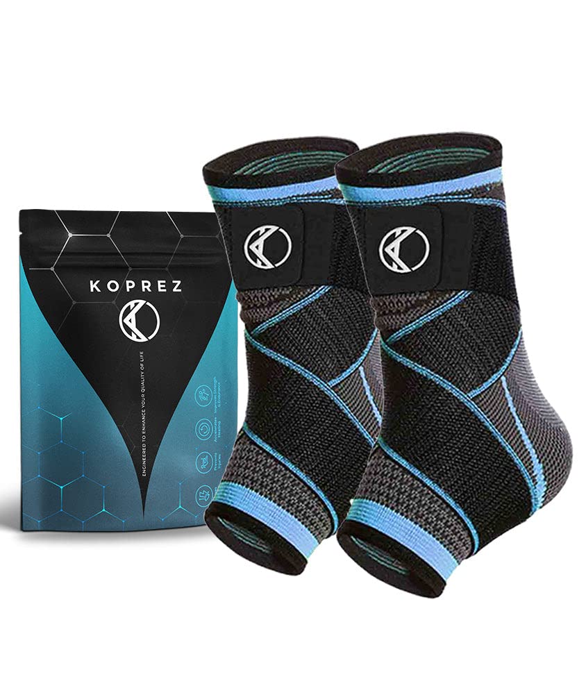 Koprez Plantar Fasciitis Sleeve - Plantar Fasciitis Relief, Plantar Fasciitis Socks, Ankle Compression Sleeve, Ankle Support for Women, Plantar Fasciitis Brace, Ankle Sleeve, Ankle Support Men