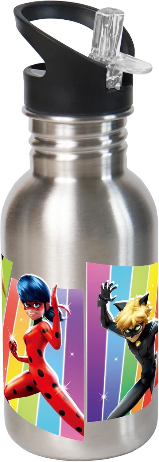 infinite by GEDA LABELS (INFKH) Miraculous Water Bottle 500 ml Stainless Steel Silver