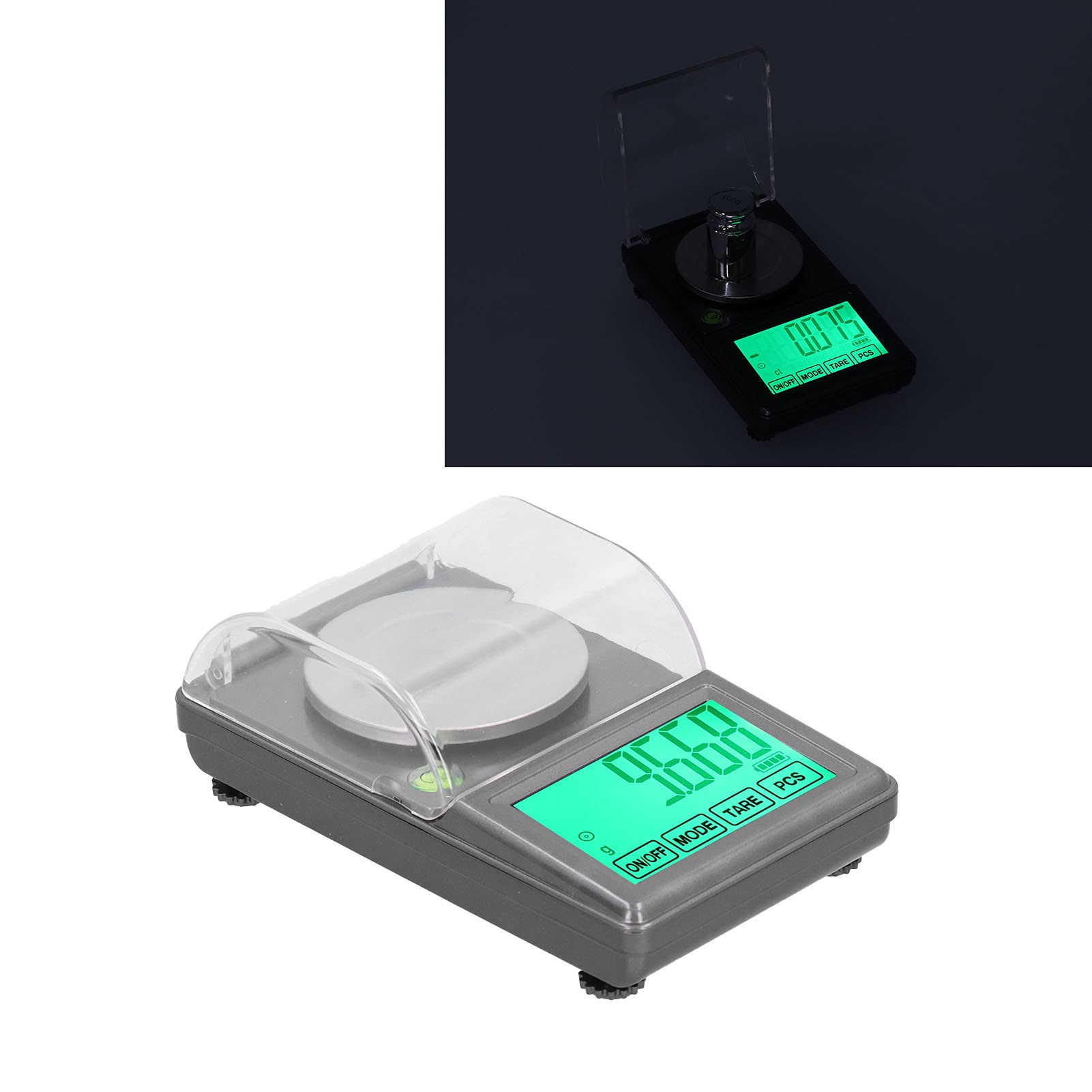 Tissting Báscula de Laboratorio Báscula de joyería de Alta precisión Báscula de Laboratorio Digital Balanza electrónica analítica Pesaje y recuento para la Industria de la Ciencia