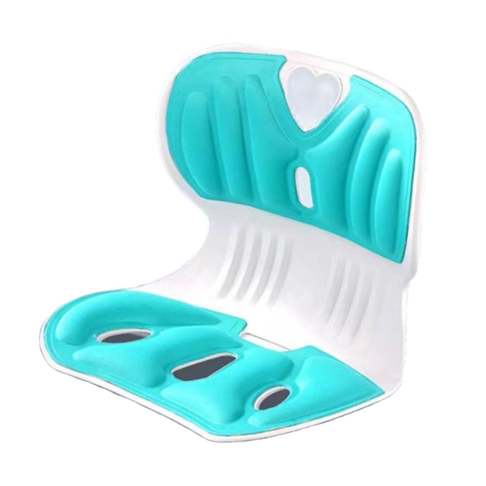 Almohada de Asiento con Soporte Lumbar, Cojín Ortopédico de Espuma Viscoelástica y Fibra de Poliéster para Corrección de Postura en Silla