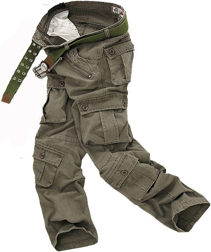Casual Military Style Camo Cargo Pants Men Many Pockets Camouflage Combat Trousers Cotton Army Tactical Pants