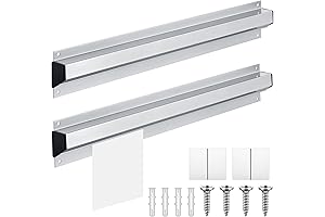 Restaurant Ticket Holder, Rail Mount - 16" Bar Check Receipt Holder for...