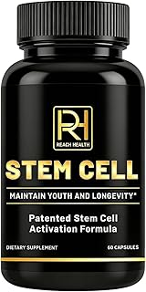 Stem Cell Activation Formula, 60 Capsules, with Vitamin D and B12, Youth and Longevity Support Maintain Youth and Longevity Patented StemCell Activation Fomula (1 Bottle (60 softgels))