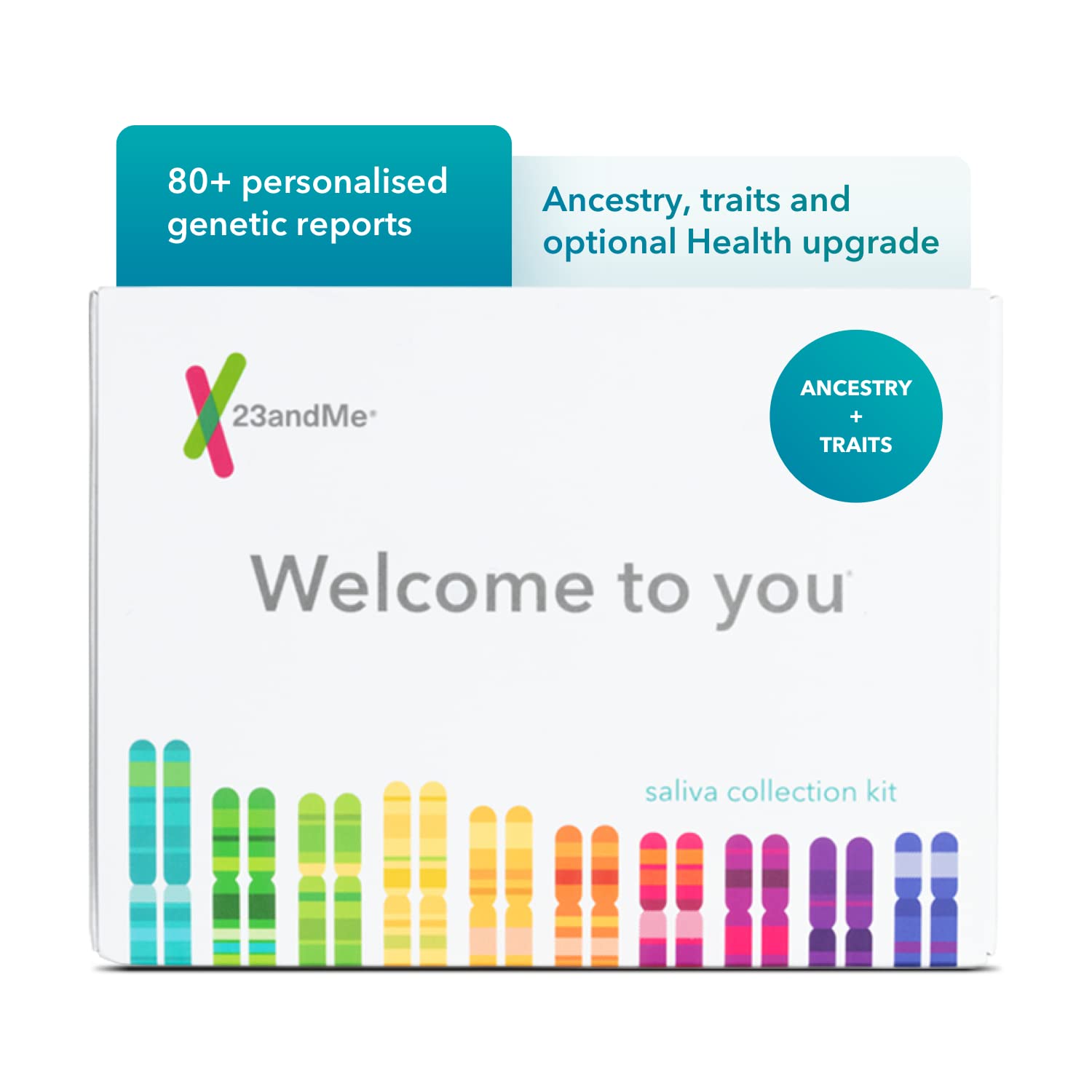 23andMe Ancestry Service: Personal Genetic DNA Test with 4000+ Geographic Locations, Family Tree, DNA Relative Finder, and Trait Reports