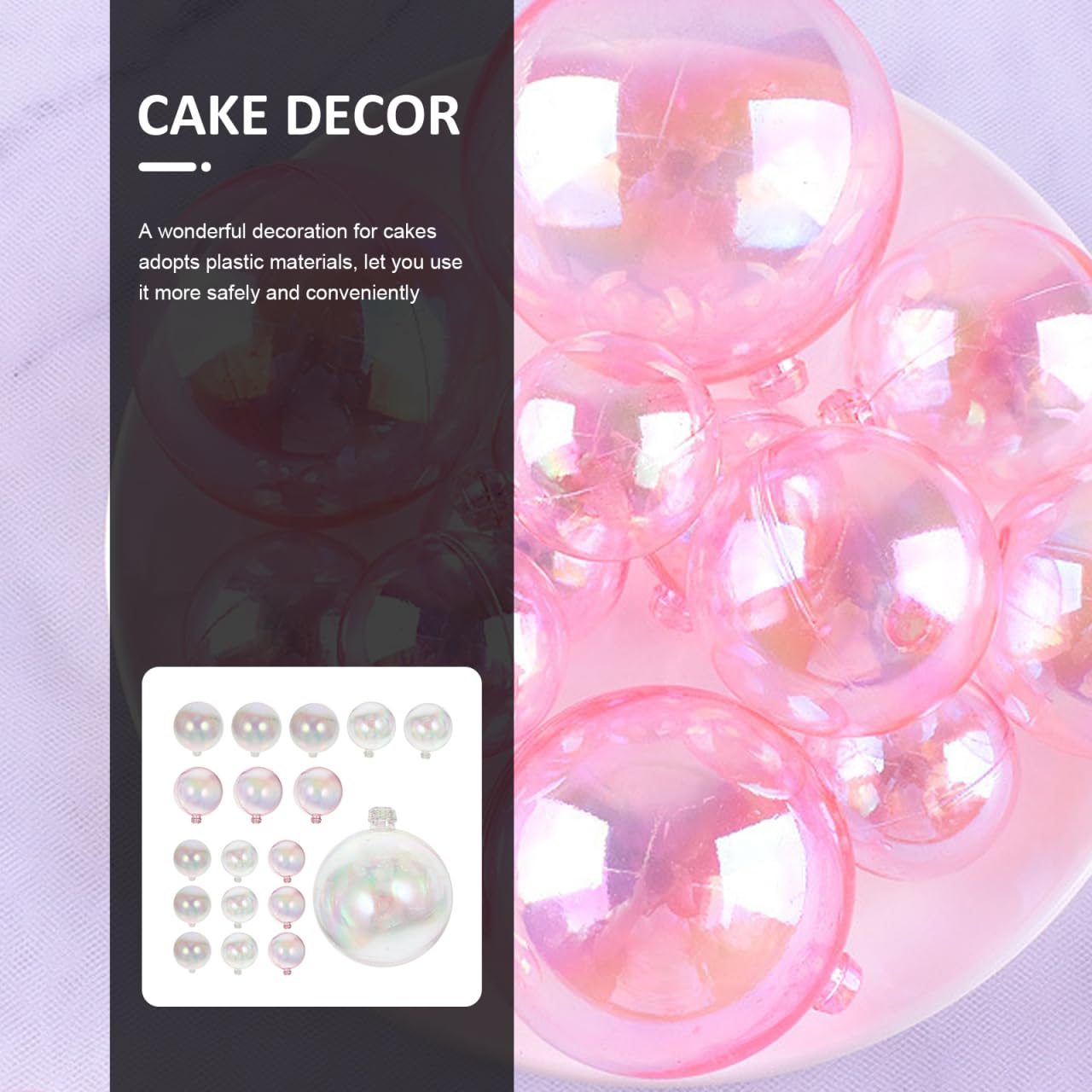Amosfun 36pcs Bubble Cake Toppers - Image 4