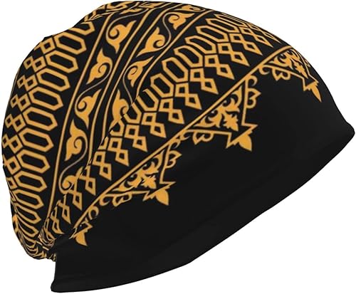 Miniatura 4 de ROSIHODE Gorro africano holgado para adultos gorro de punto elástico de calavera para invierno para mujeres y hombres