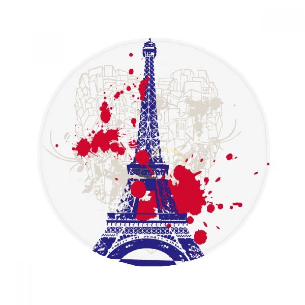 Tapis de sol rond Tour Eiffel antidérapant pour sécuriser la cuisine