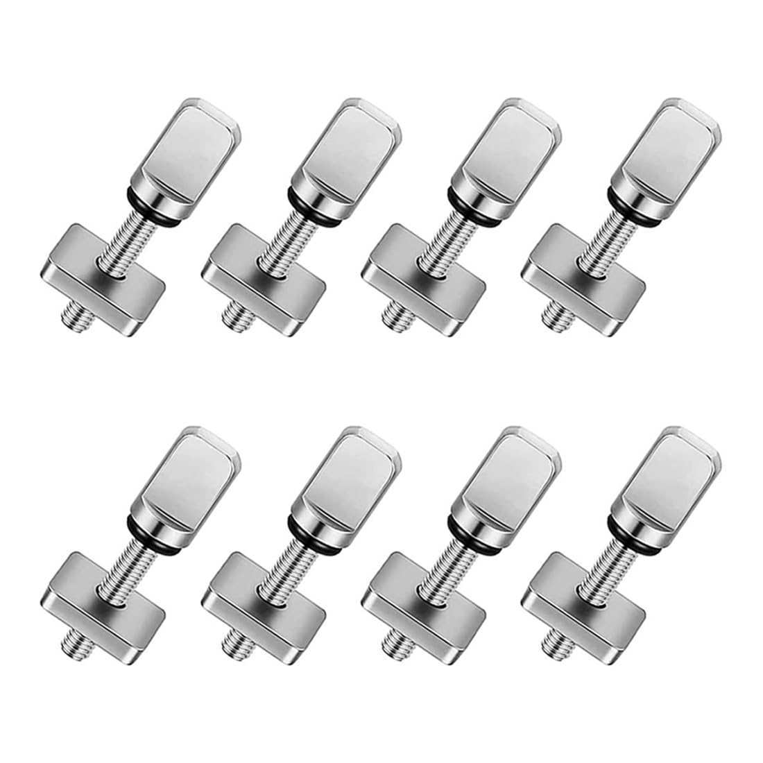 10 Vis Acier Inoxydable Pour Planche De Surf - M4 3x1.4cm - Avec Joints Silicone - Compatible SUP, Longboard