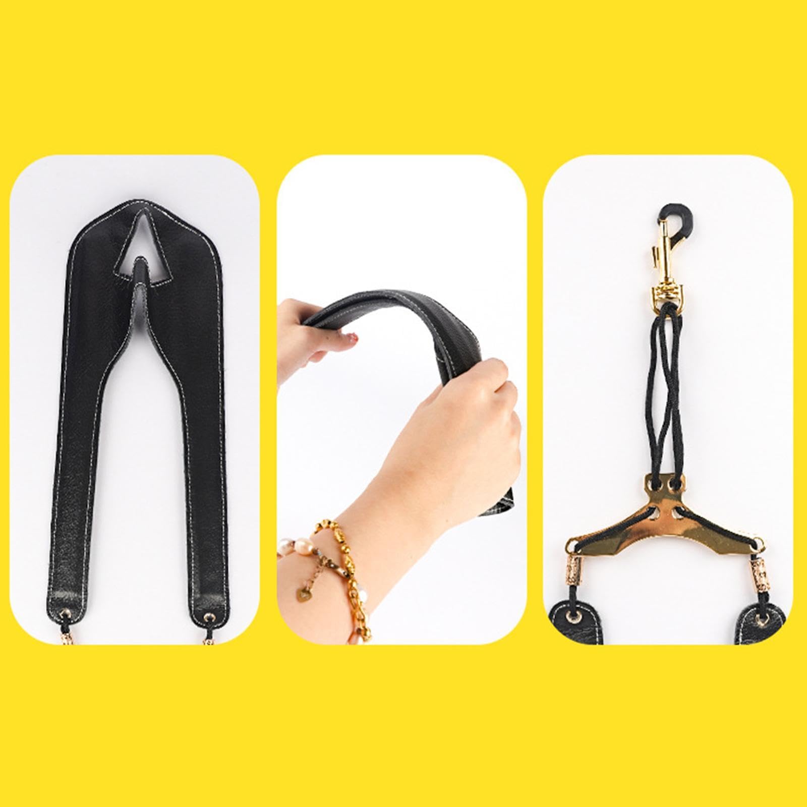 Harnais d'épaule pour saxophone, harnais de saxophone réglable, sangle d'épaule pour saxophone alto ténor baryton soprano, Noir