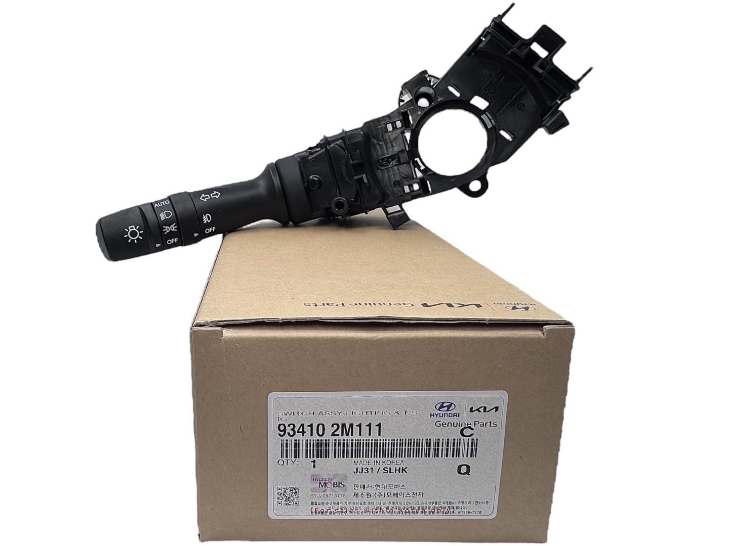 Genuine OEM 93410-2M111 Lighting & Turn Signal Switch / 934102M111 Compatible with Hyundai Accent 15-17 Tucson 14-17 Kia Optima 13-16 Sportage 11-16