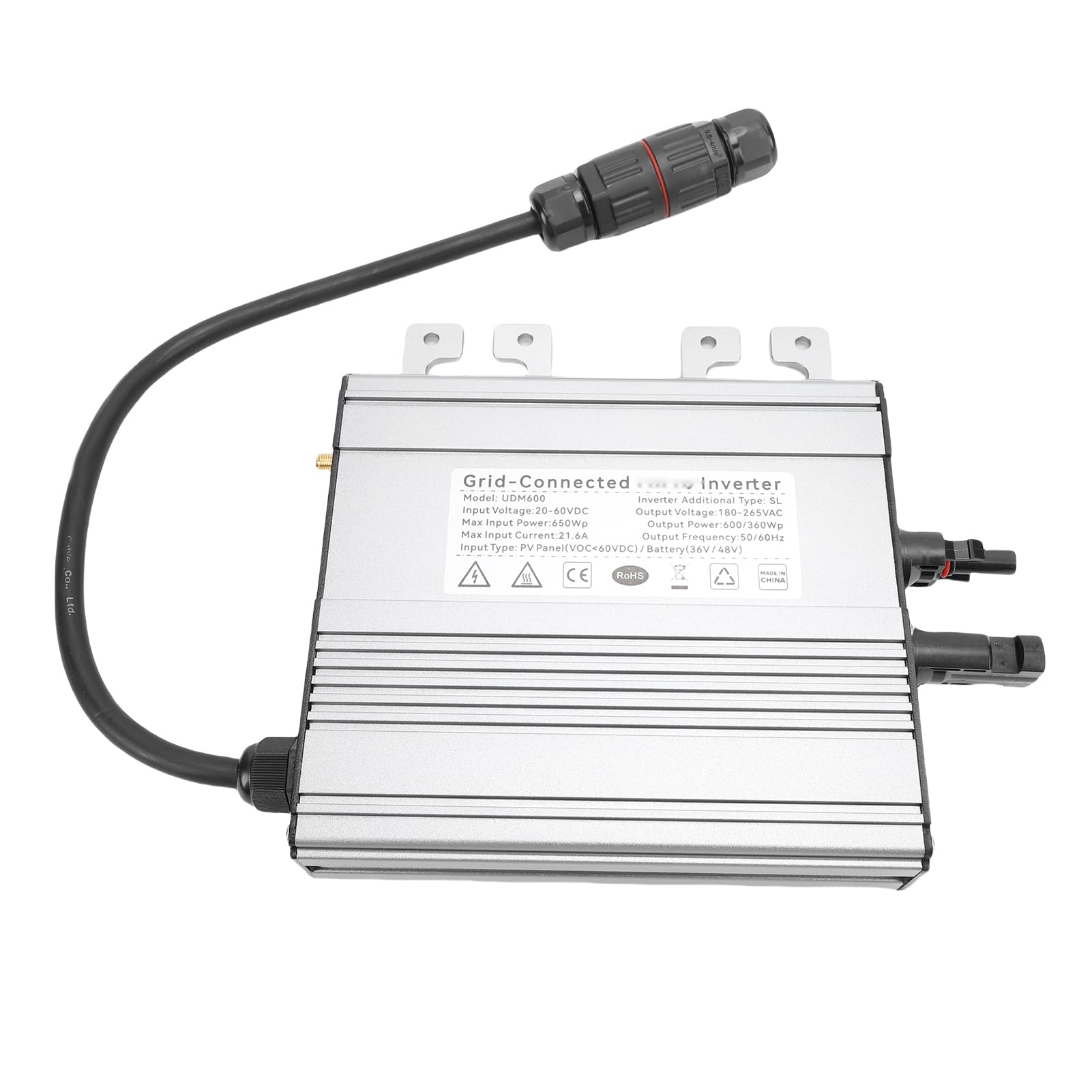 Kikumi Inversor de Conexión a Red Solar de 600 W con Monitoreo MPPT y WiFi